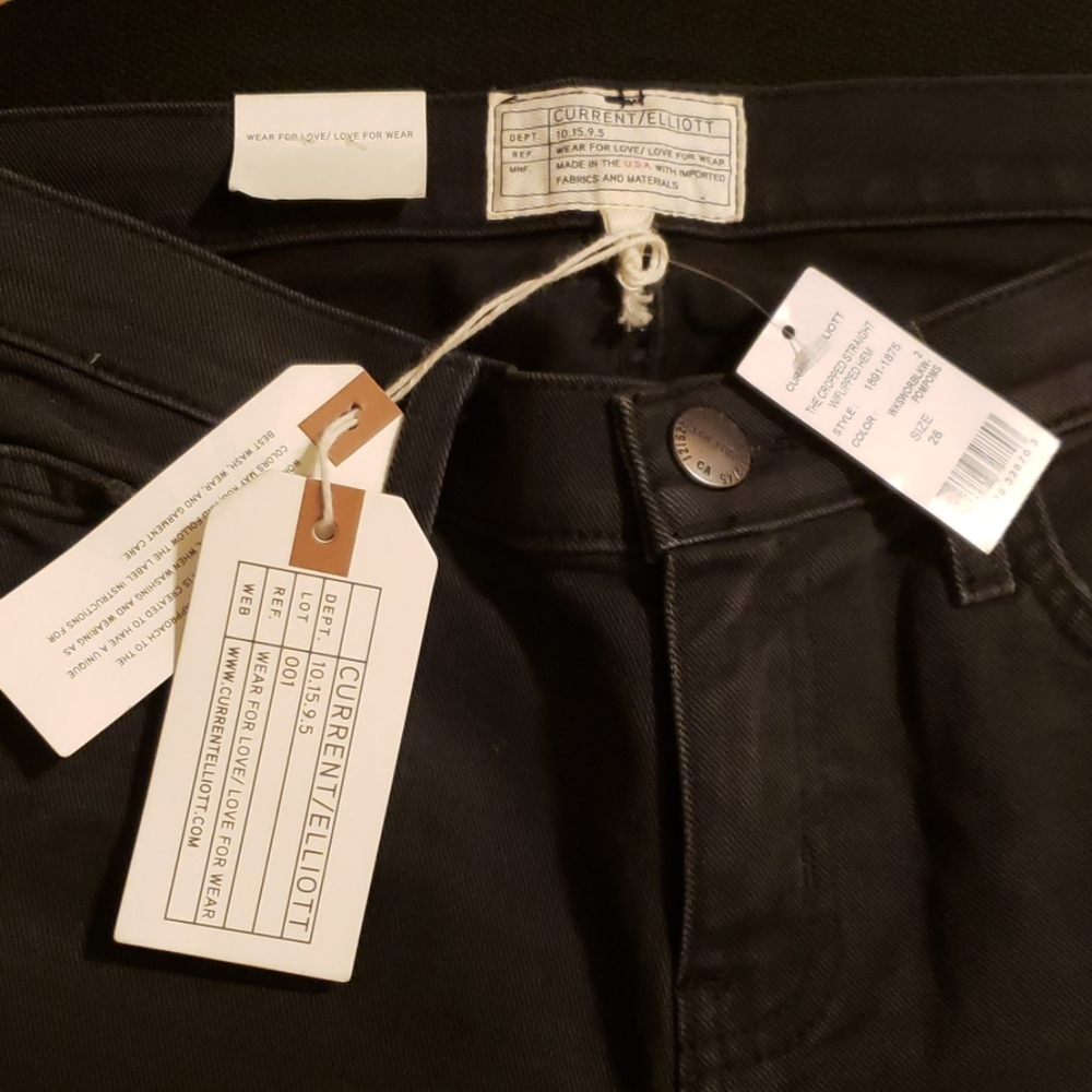 Current/Elliot The Cropped Straight Jeans Size: 26 - Picture 4 of 4